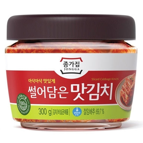 [Jongga] Sliced Cabbage Kimchi Pet 6x300g