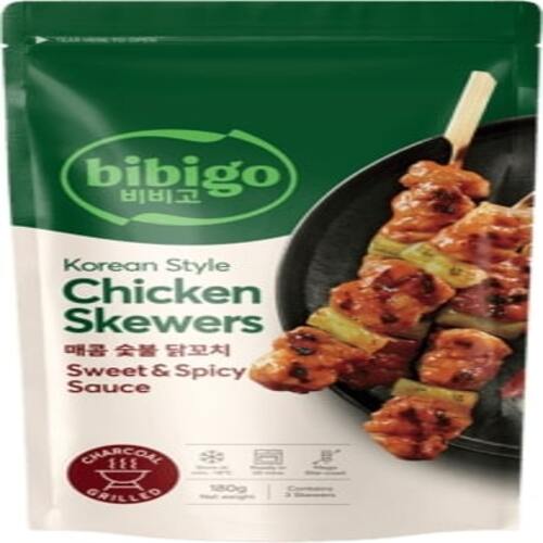 [Bibigo] Chicken Skewers Korean Style Sweet & Spicy Sauce 10x180g