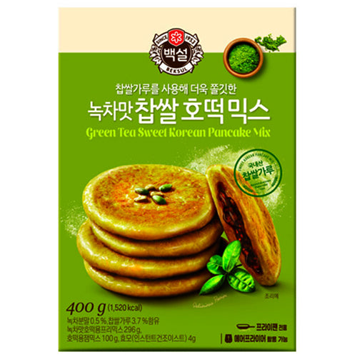 [Beksul] Korean Pancake Mix Green Tea for Hoddeok 10x400g