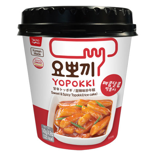[Yeongpoong] Rice Cake Cup, Yopokki Sweet Spicy Flavor 30x140g