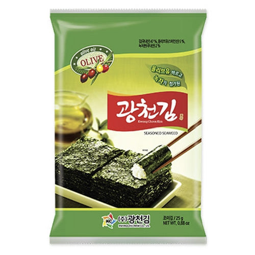 [Kckim] Roasted & Seasoned Seaweed Olive Green Tea 20x25g