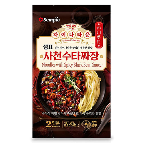 [Sempio] Noodles with Black Bean Sauce 10x640g