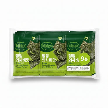 [Bibigo] Crispy Seaweed Snack Wasabi 12x(3x5g)