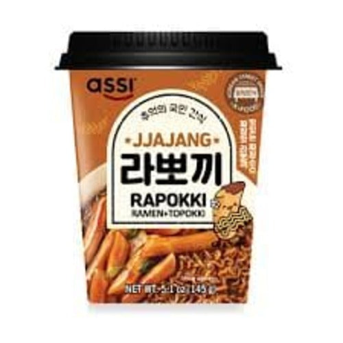 [Assi] Rice cake with ramen noodle - Jjajang Rapokki Cup 6x145g