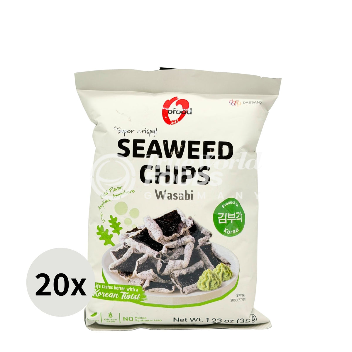 Crispy Seaweed Chips Wasabi 4x(5x35g)