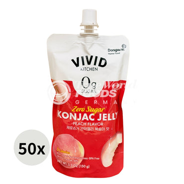 Zero Sugar Konjac Jelly Peach 50x150g